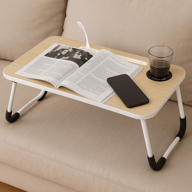 Stolik pod laptopa ModernHome by Multistore składana taca 60 x 40 cm (PJJLT0001-03) - obraz 10