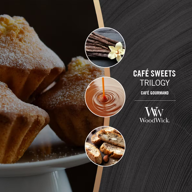 Świeca zapachowa Woodwick Trilogy Cafe Sweets 453.6 g (5038581054254) - obraz 3