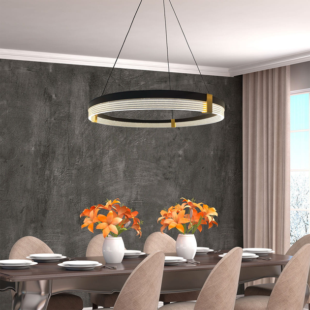 Підвісний світильник Light Prestige Plum LP-0407/1P M BK Triangle - зображення 5