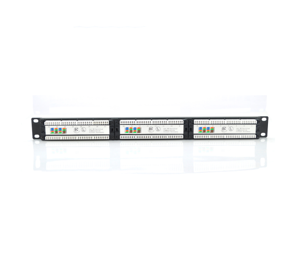 Патч-панель RITAR 24 порта UTP DUAL Cat.5E 19" 1U, с кабельным организатором Black (YT-07415) - изображение 2