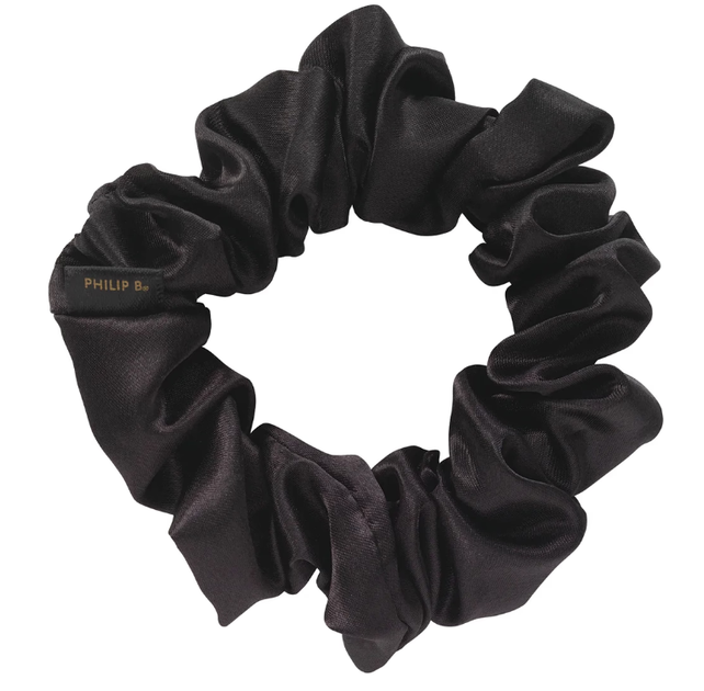 Gumka do włosów Philip B. Smooth Scrunchies czarna 1 szt (850014170585) - obraz 2