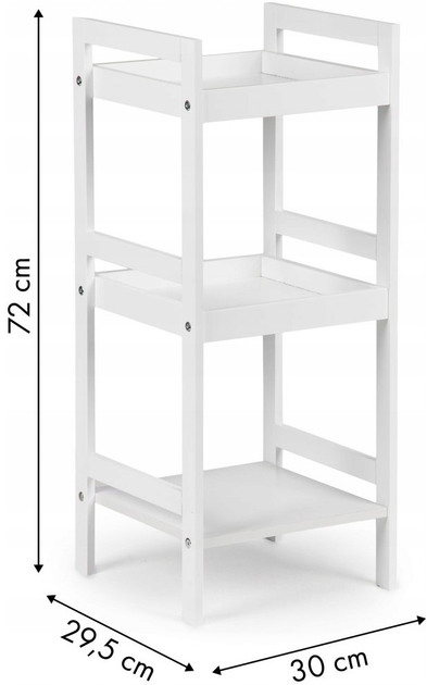 Regał ModernHome by Multistore 4 półki biały (PJJCBS101-04) - obraz 5