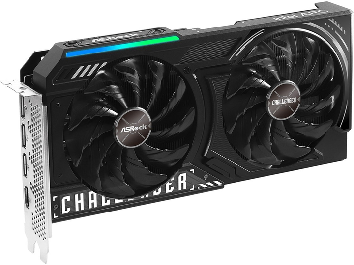 Відеокарта ASRock PCI-Ex Intel Arc B580 Challenger OC 12GB GDDR6 (192bit) (2740/19000) (HDMI, 3 x DisplayPort) (B580 CL 12GO) - зображення 2