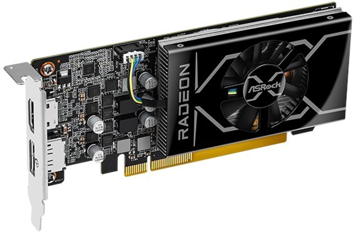 Відеокарта ASRock PCI-Ex Radeon RX 6400 Low Profile 4GB GDDR6 (64bit) (2321/16000) (HDMI, DisplayPort) (RX6400 LP 4G) - зображення 3