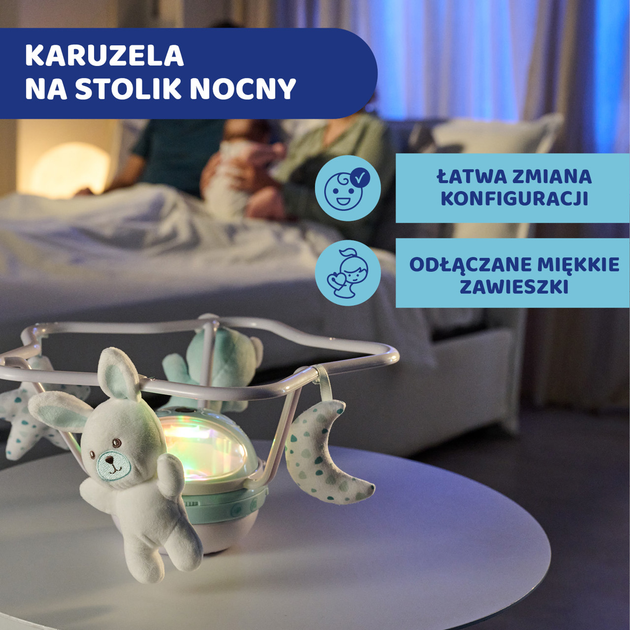 Карусель на ліжечко Chicco First Dream 3 в 1 Веселка Рожева (8058664153268) - зображення 13