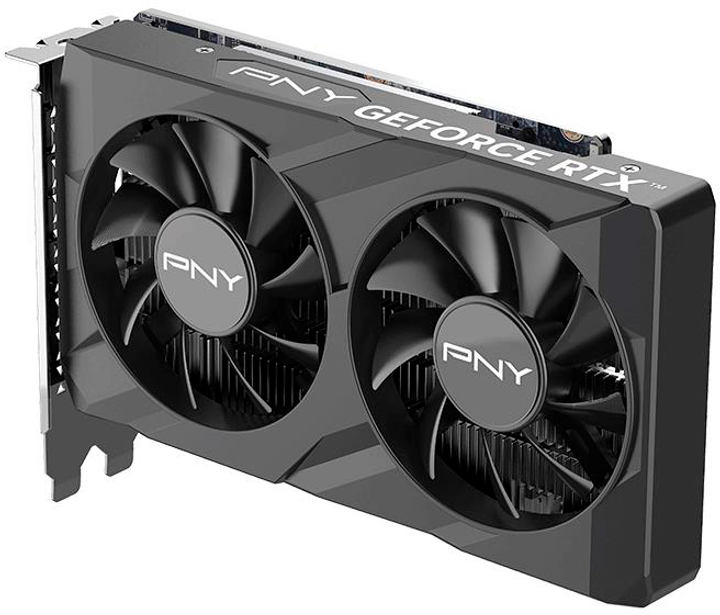 Karta graficzna PNY PCI-Ex GeForce RTX 3050 VERTO Dual Fan 6GB GDDR6 (96bit) (1042/14000) (HDMI, DisplayPort, DVI) (VCG30506DFXPB1) - obraz 3