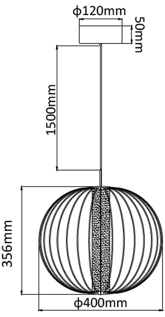 Lampa wisząca Light Prestige Treviso LP-798/1P S BK - obraz 3
