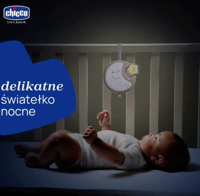 Карусель на ліжечко Chicco First Dream Next2Dreams 3 в 1 Бежева (8058664051946) - зображення 10
