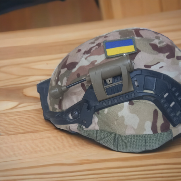 Тактичний ліхтарик MPLS Charge з кріпленням на військовий шолом каску + батарейка акумулятор CR123A з TYPE-C койот - зображення 4