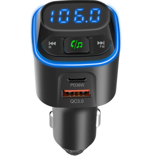 FM модулятор Gelius Tune GP-FMT051 (PD/QC) 36 Watt Black - Фото 5 FM модулятор Gelius Tune GP-FMT051 (PD/QC) 36 Watt Black - изображение 5