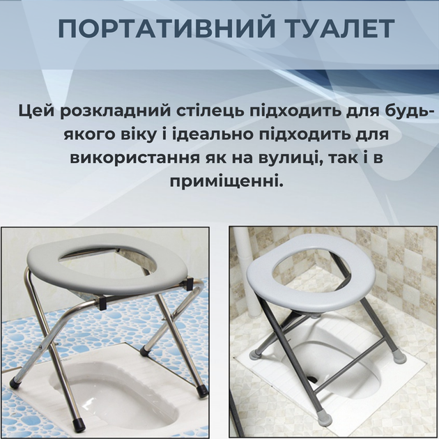Туалетное сиденье AIRM HEALTH складное (7979) - Фото 2 Туалетное сиденье AIRM HEALTH складное (7979) - изображение 2