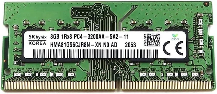 Пам'ять для ноутбуків SK hynix 8GB DDR4 3200MHz SO-DIMM PC4-25600