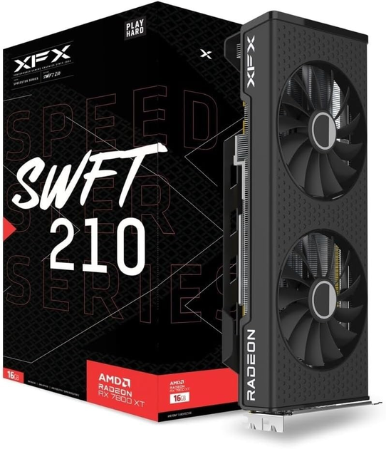 Karta graficzna XFX PCI-Ex Radeon RX 7800 XT Speedster SWFT 210 16GB GDDR6 (256bit) (2430/19500) (1x HDMI, 3x DisplayPort) (RX-78TSWFTFP) - obraz 7