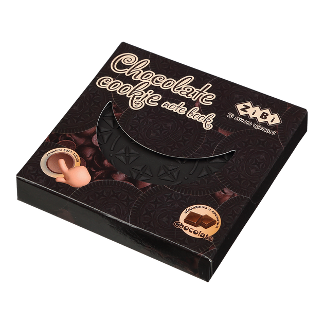 Блокнот ZiBi CHOCOLATE COOKIE 90х90мм. 80л., ароматизованная Soft touch обложка ZB.12470-01 - изображение 3