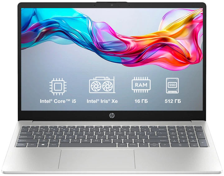 Ноутбук HP Laptop 15-fd0129ua (BF1J8EA) Natural Silver / 15.6