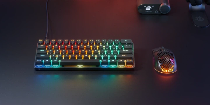 キーボード APEX PRO MINI + AEROX 3 WIRELESS Клавиатура STEELSERIES APEX PRO mini Wireless (64842) - купить в