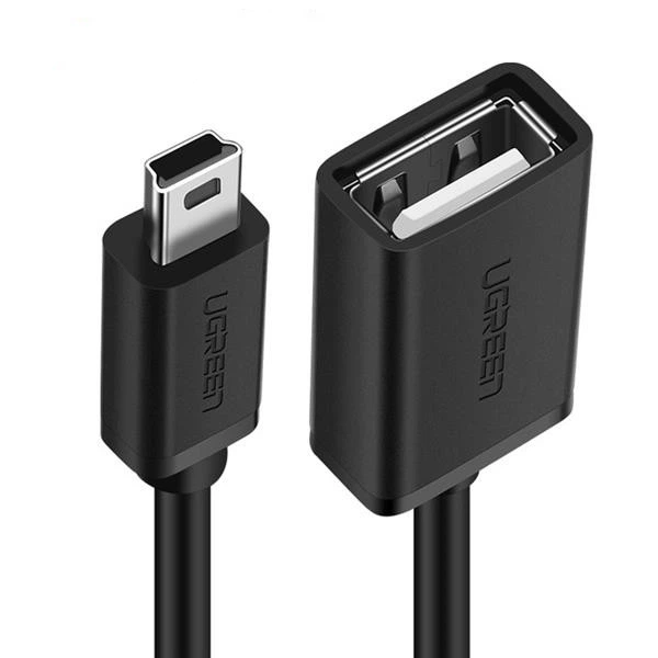 Mini USB OTG кабель-адаптер Ugreen US249 (Чорний, 12см) - изображение 2