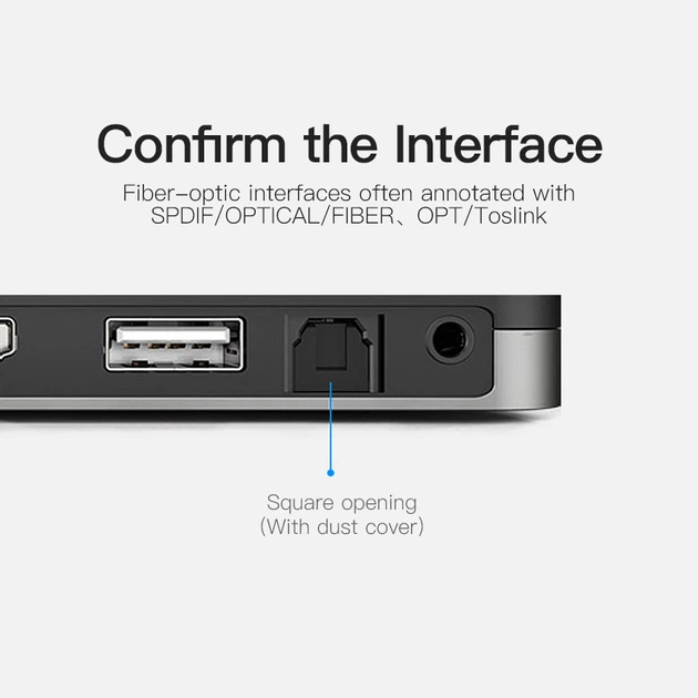 Кабель мультимедійний аудіо оптичний Vention BAEBJ Toslink S/PDIF (Чорний, 5м) - зображення 5