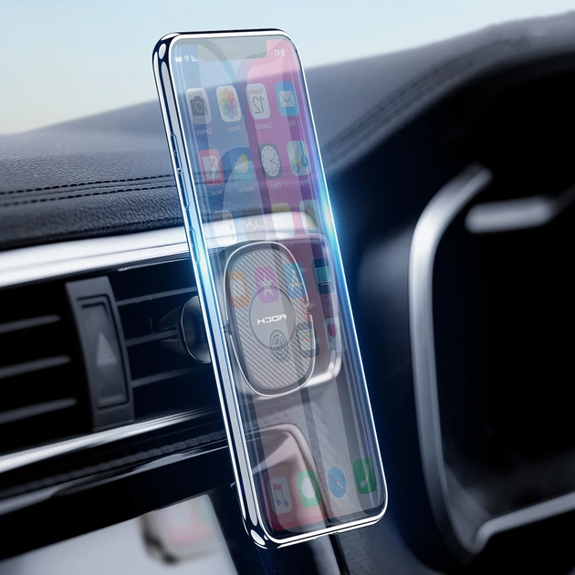 Магнітний тримач для смартфона Rock Magnetic Air Vent (Чорний) - Фото 2 Магнітний тримач для смартфона Rock Magnetic Air Vent (Чорний) - изображение 2