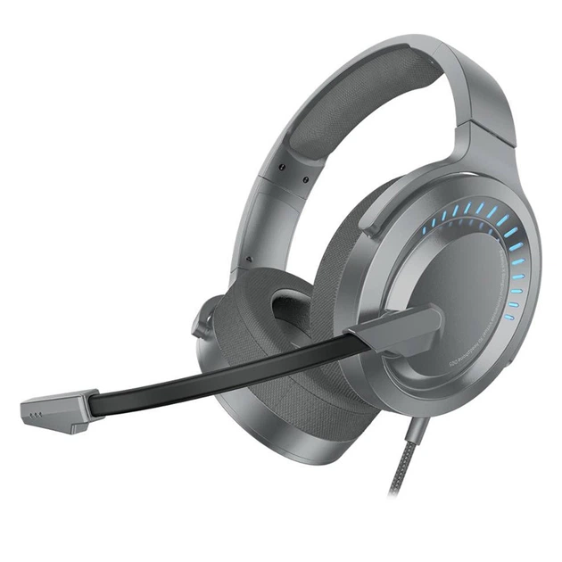 Ігрові навушники BASEUS GAMO Immersive 3D Virtual Game headphone NGD05-0A (Сірі) - Фото 1 Ігрові навушники BASEUS GAMO Immersive 3D Virtual Game headphone NGD05-0A (Сірі) - изображение 1