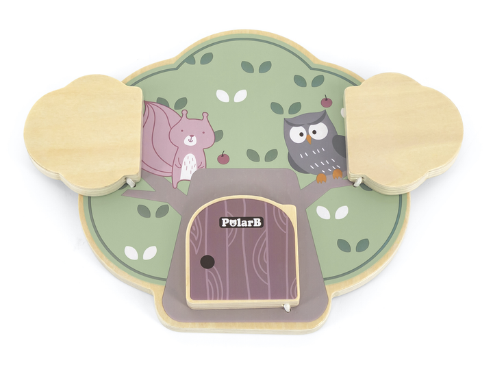 Zabawka drewniana Viga PolarB Drzewo edukacyjne Peek-a-boo 44088 (6971608440885) - obraz 2