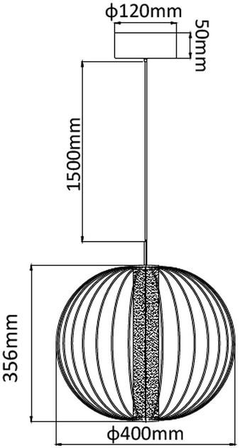 Lampa wisząca Light Prestige Treviso LP-798/1P S3 BK - obraz 3