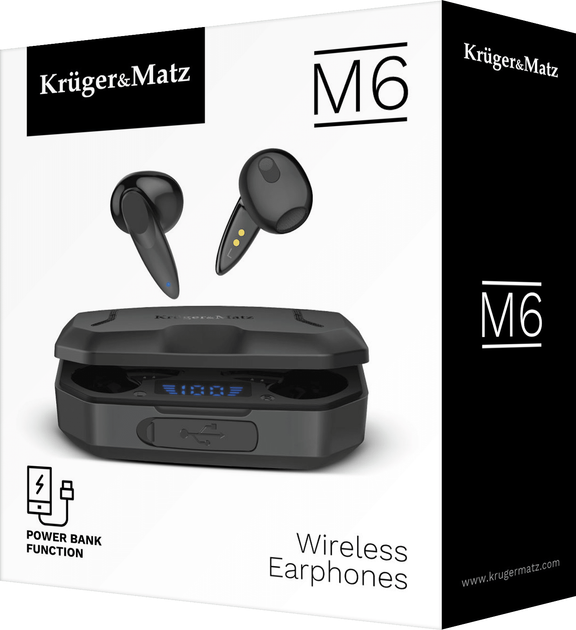Słuchawki Kruger&Matz M6 Black (KMPM6-B) - obraz 7