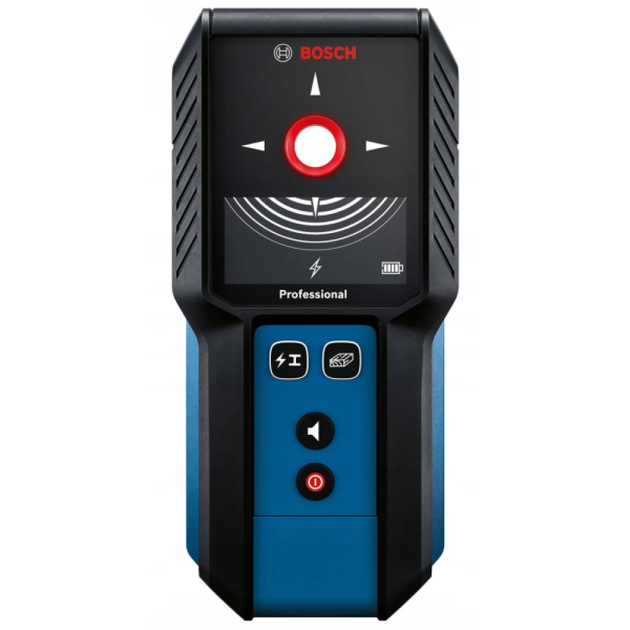 Детектор прихованої проводки металу (металодетектор) Bosch GMS 120-27 : 120мм глибина пошуку (0601081700) - Фото 3 Детектор прихованої проводки металу (металодетектор) Bosch GMS 120-27 : 120мм глибина пошуку (0601081700) - зображення 3