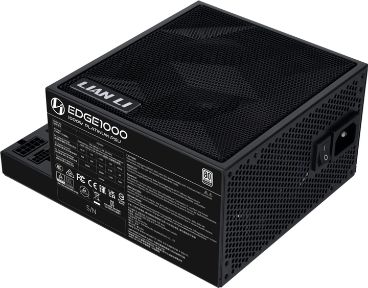 Zasilacz Lian Li EDGE EG1000 1000W 80 Plus Platinum Black (EG1000 BLACK) - obraz 3