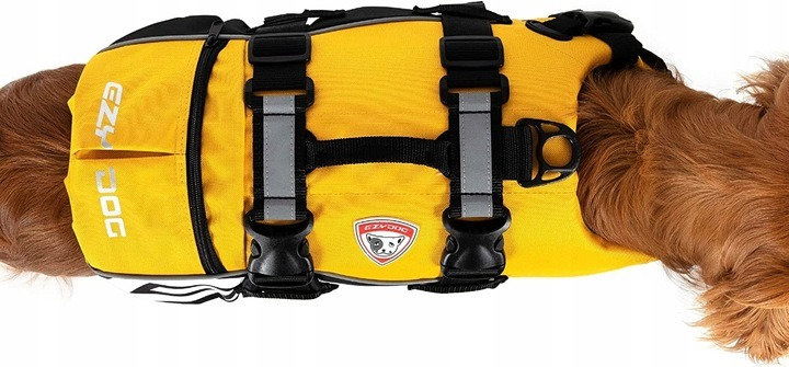 Kamizelka Ezydog Life jacket M 38-50 cm 18-27 kg żółta (5708214988552) - obraz 3