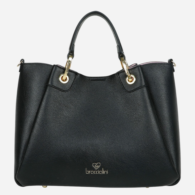 Torebka shopper damska duża Braccialini Amy B18142-YY-100 Czarna - obraz 1