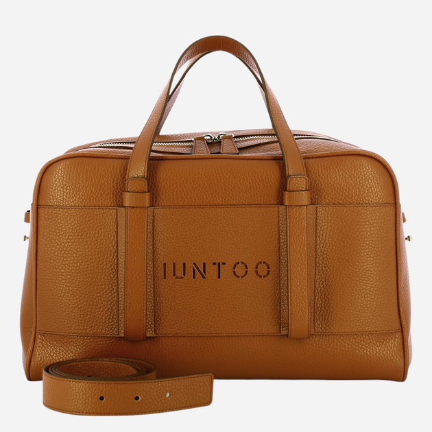 Torebka shopper damska skórzana IUNTOO Priora 187001-CUOIO-C17 Brązowa - obraz 1