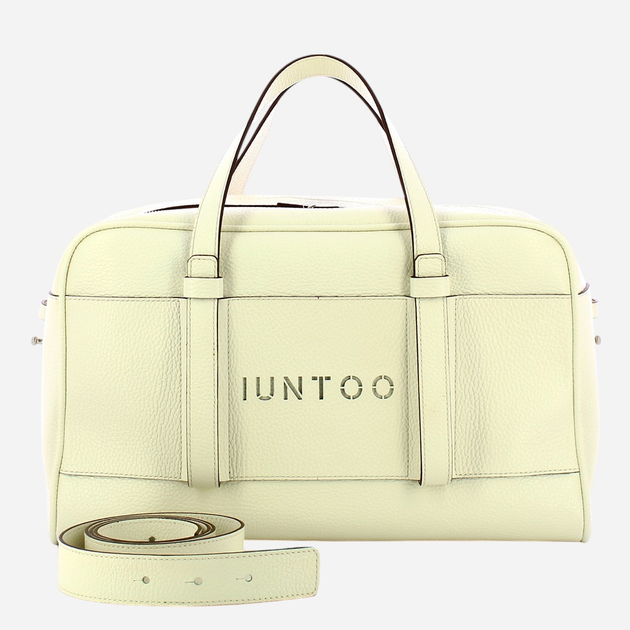 Сумка шопер жіноча з натуральної шкіри IUNTOO Priora 187001-PANNA-C38 Біла (800070340447) - зображення 1