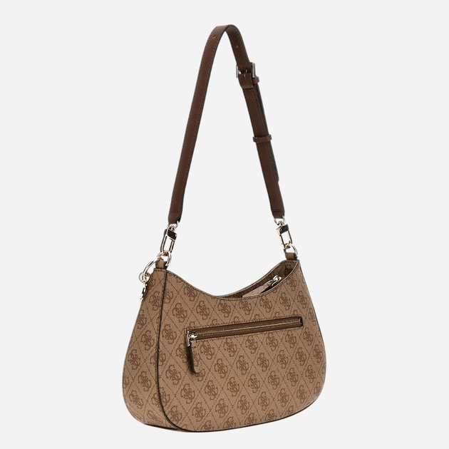 Сумка жіноча середня Guess Noelle HWBG7879180-LGW Коричнева (800070326027/190231758372) - зображення 3