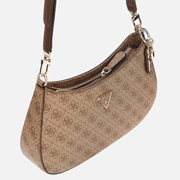 Сумка жіноча середня Guess Noelle HWBG7879180-LGW Коричнева (800070326027/190231758372) - зображення 4