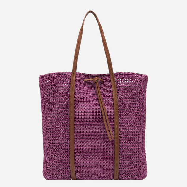 Torebka shopper damska pleciona Gianni Chiarini Victoria BS-11581-SMCRH-2347 Różowa - obraz 2