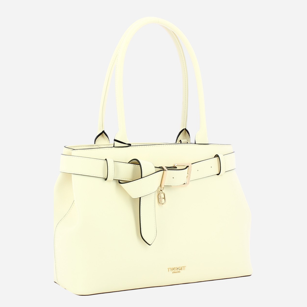 Torebka shopper damska mała Twinset Voyage 251TB7291-00059 Biała - obraz 3