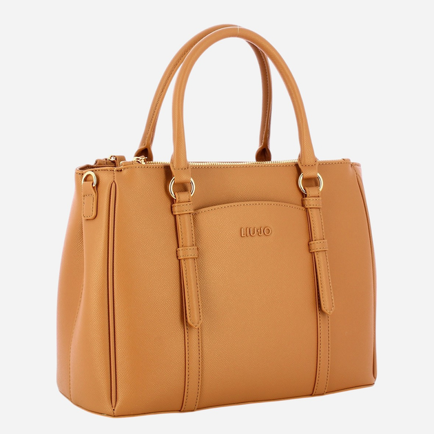 Torebka shopper damska mała Liu Jo AF4153E0087-S3138 Brązowa - obraz 3