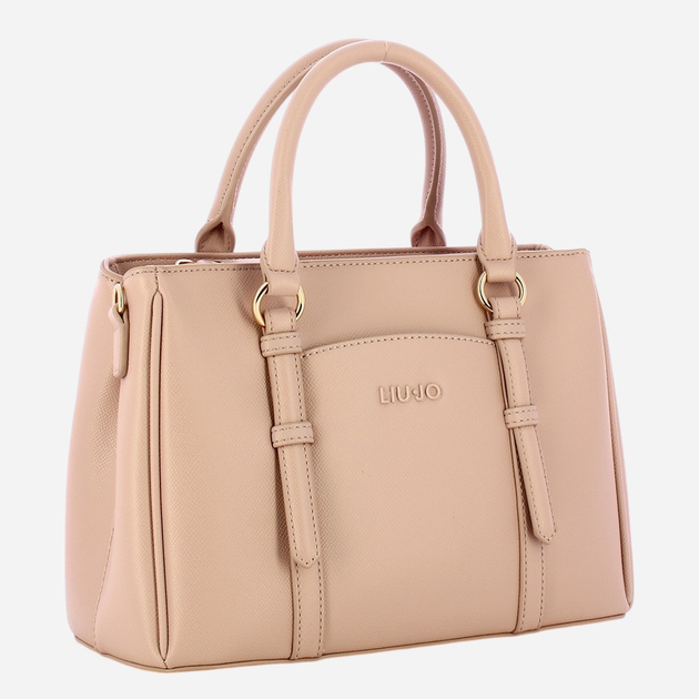 Torebka shopper damska mała Liu Jo AF4154E0087-90077 Jasnoróżowa - obraz 3