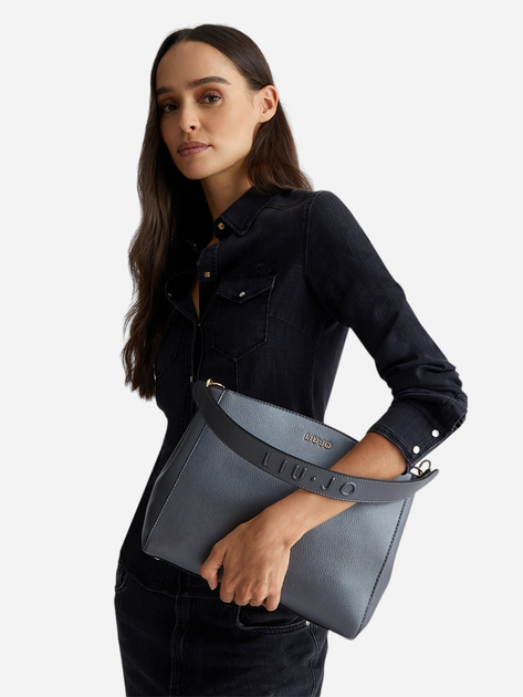 Torebka shopper damska mała Liu Jo AF4257E0037-04020 Szara - obraz 2