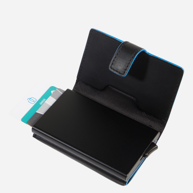 Etui na karty męskie skórzane Piquadro PP5649S138R/N Czarne - obraz 3