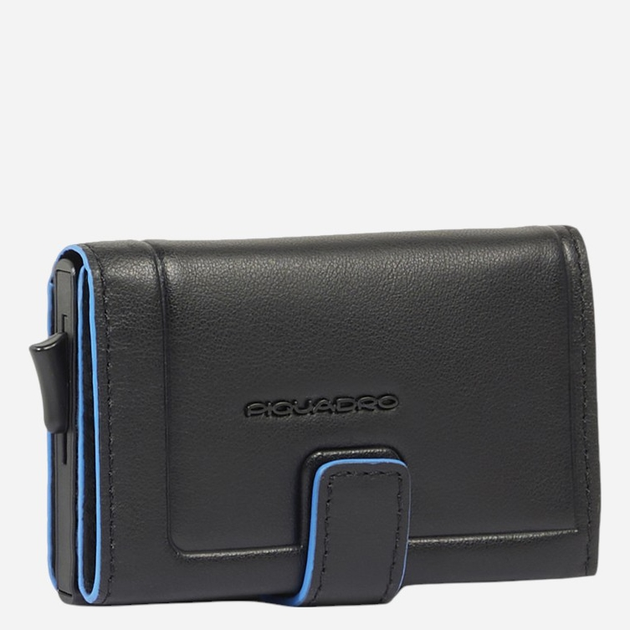 Etui na karty męskie skórzane Piquadro PP5649S138R/N Czarne - obraz 4