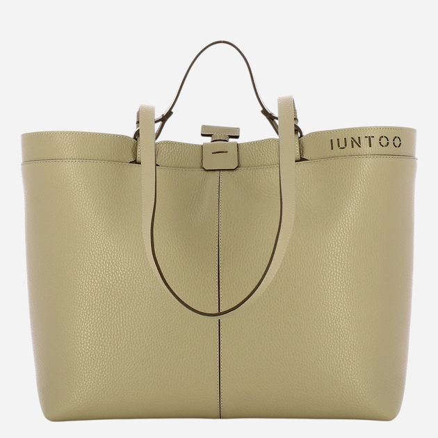 Torebka shopper damska skórzana IUNTOO Riviera 181002-CAPPUCCINO-C05 Kapuccino - obraz 1