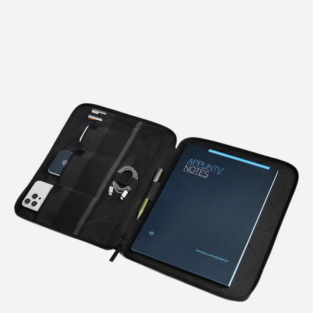 Etui na dokumenty podróżne męskie Piquadro PB5448S136/N Czarne - obraz 3
