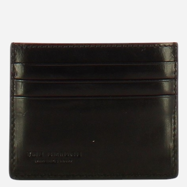 Etui na karty męskie skórzane The Bridge Biagio 01470201-20 Czarne - obraz 2