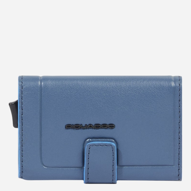 Etui na karty męskie skórzane Piquadro PP5649S138R/AV Niebieskie - obraz 1