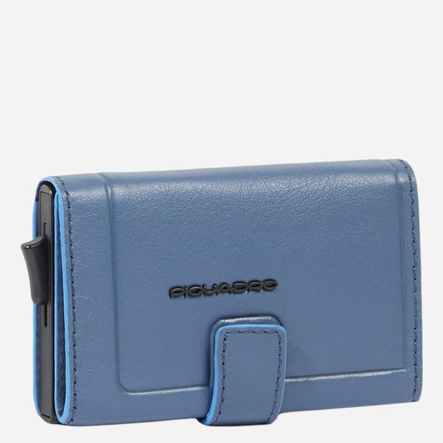 Etui na karty męskie skórzane Piquadro PP5649S138R/AV Niebieskie - obraz 3
