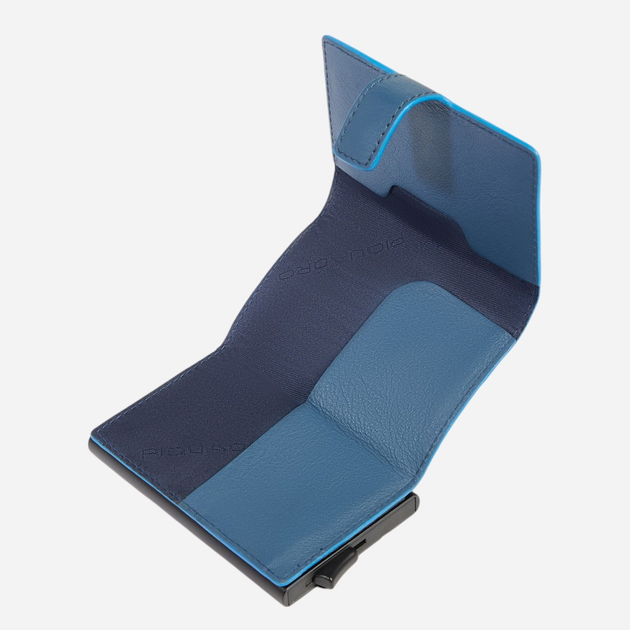 Etui na karty męskie skórzane Piquadro PP5649S138R/AV Niebieskie - obraz 4