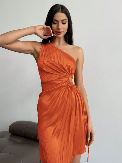 Акція на Сукня літня жіноча SHEIN GD-00166113 XS Помаранчева від Rozetka