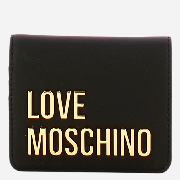 Гаманець жіночий зі штучної шкіри для карток Love Moschino JC5612PP1MKD0000 Чорний (800070339051) - зображення 1